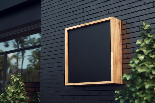 Blank Store sign mockup