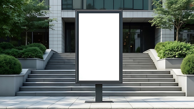 Blank street billboard poster