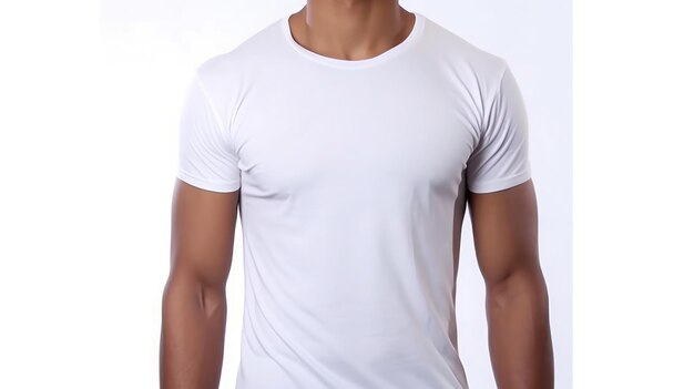 Blank T shirt front and back views model template