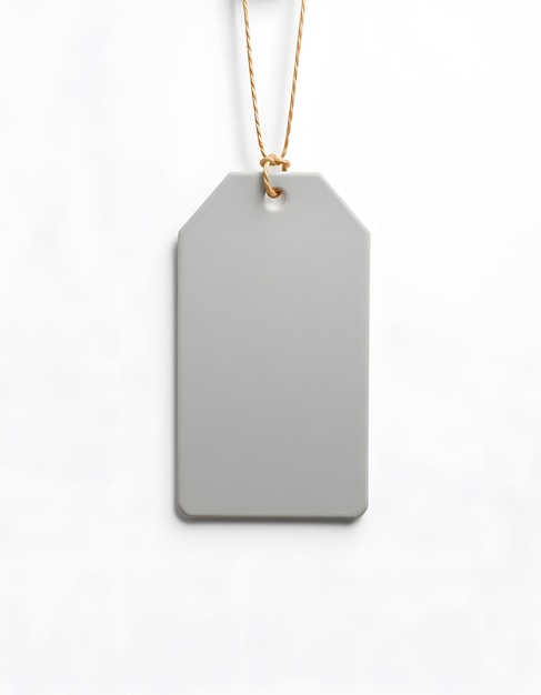 blank tag isolated with white highlights