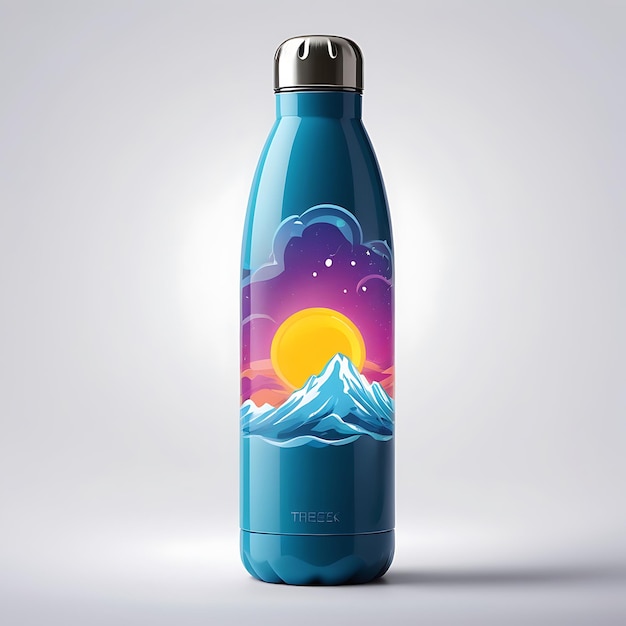 Blank Thermal bottle mockup