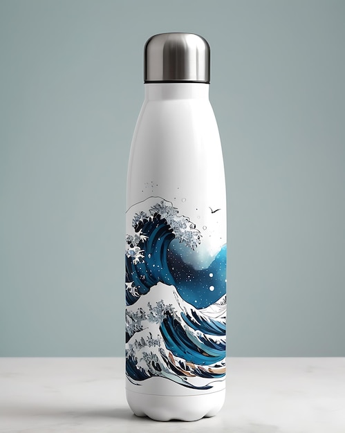 Blank Thermal bottle mockup