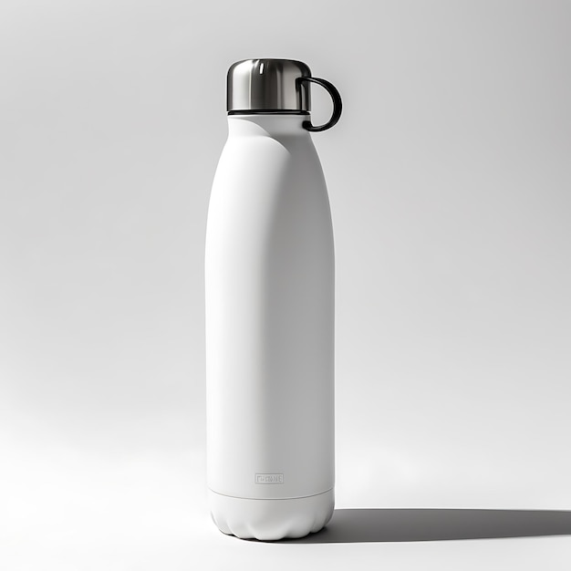 Photo blank thermal bottle mockup