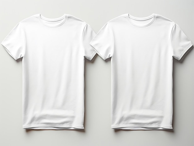 Blank tshirt mockup with back view and the front view