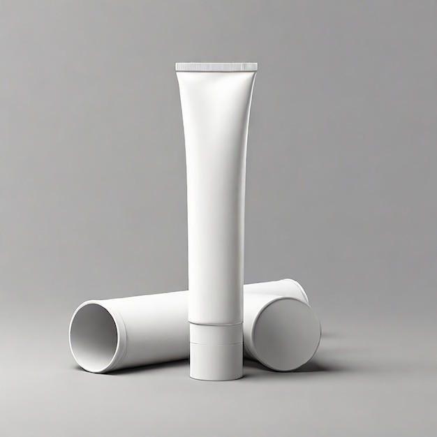 Photo blank tube mockup view