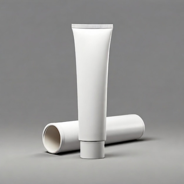 Photo blank tube mockup view