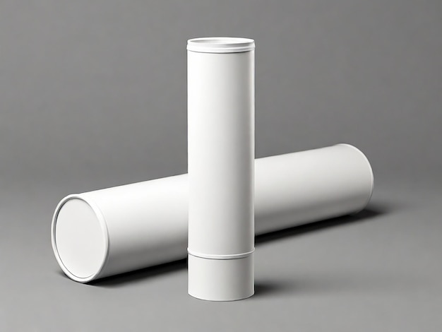 Photo blank tube mockup view