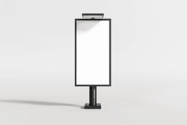 Blank Vertical Billboard Mockup for Outdoor Advertising