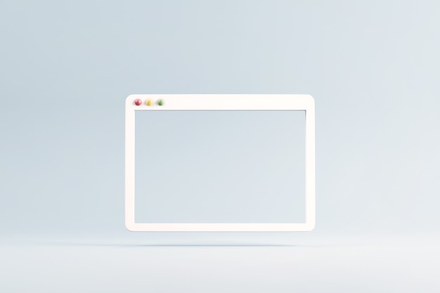 Blank web browser