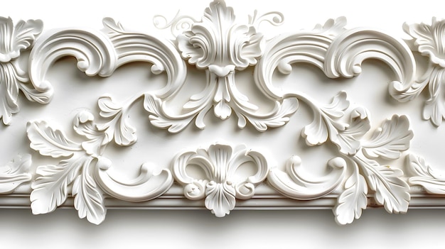 Blank white background carved patterns frame wallpaper