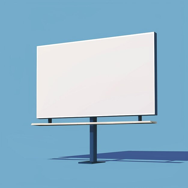 a blank white billboard with a white background and the words  blank  on the bottom