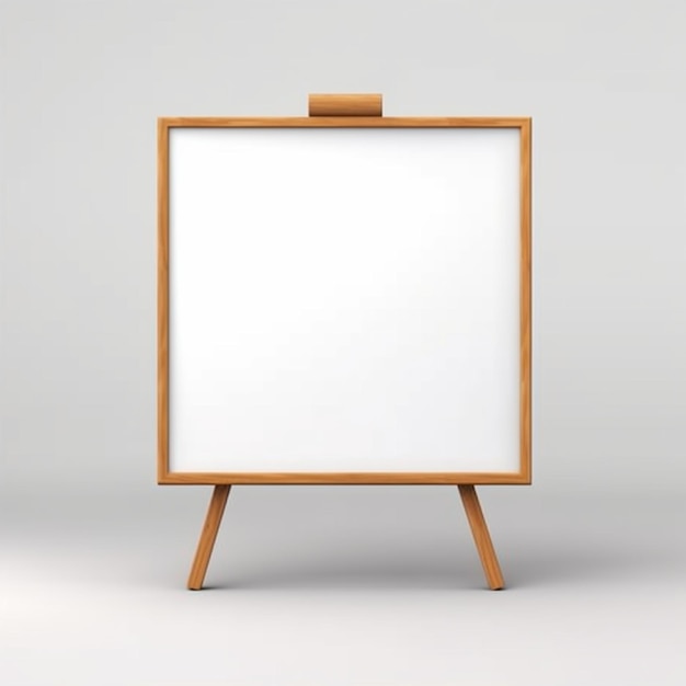 Blank white board for write presentation AI Generated