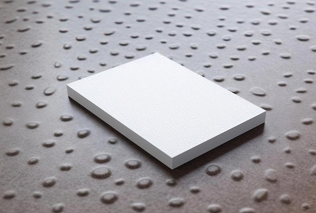 blank white business card mockup on background