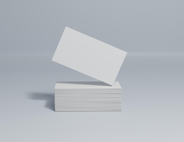 Blank white business cards Namecards Mockup