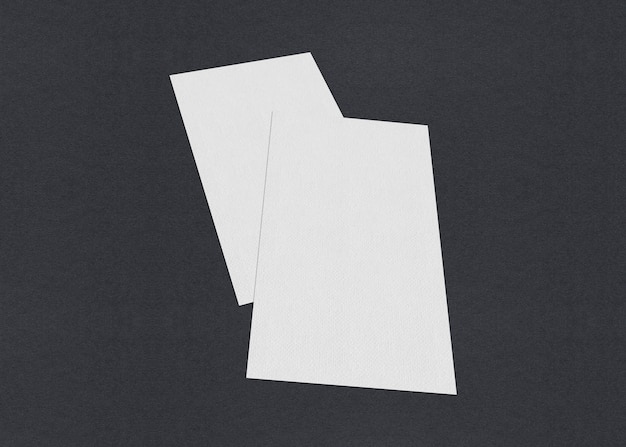 Blank white business cards