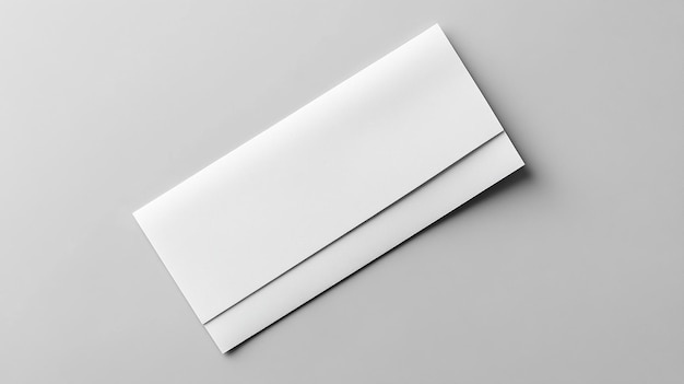 Photo blank white envelope on a white background