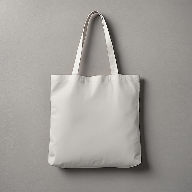 Blank White fabric tote bag with handle mockup canvasReusable eco friendly shopping bag to branding