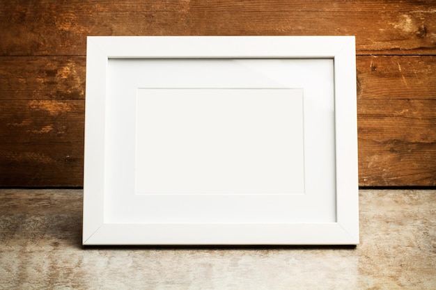 Blank white frame for photos