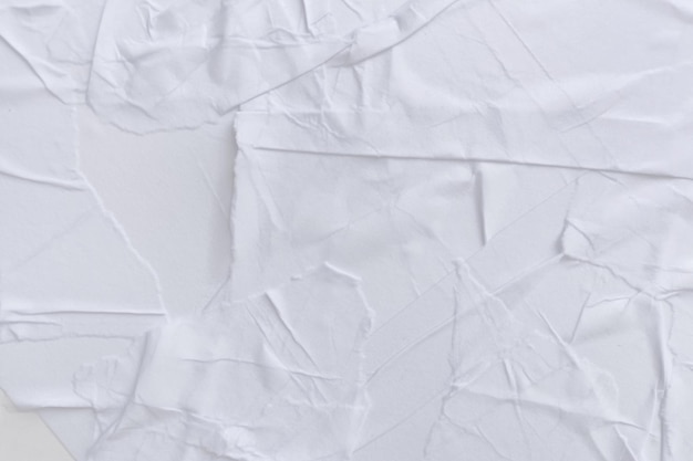 Blank white paper is crumpled texture background Crumpled paper texture backgrounds for various purposes