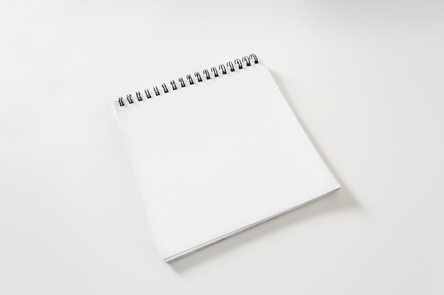 Blank white paper note