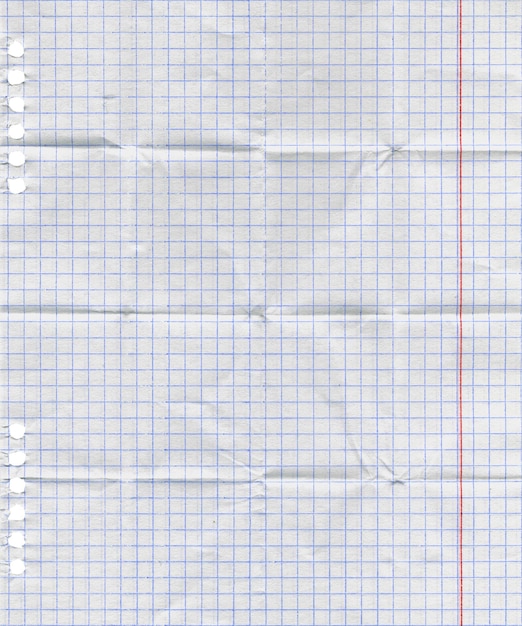 Blank white paper page in square background