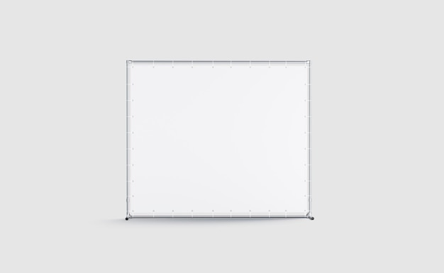 Blank white press wall mockup Empty backdrop screen mock up Clear commercial presswall training