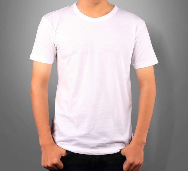 blank white shirt background template