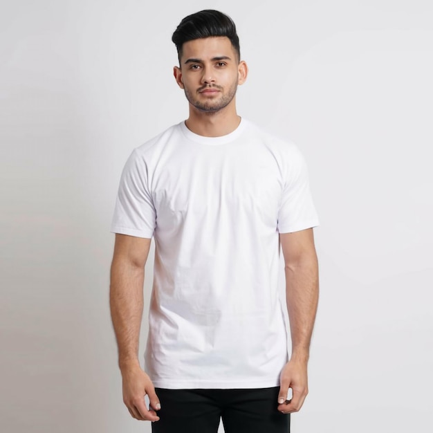 blank white t shirt mockup