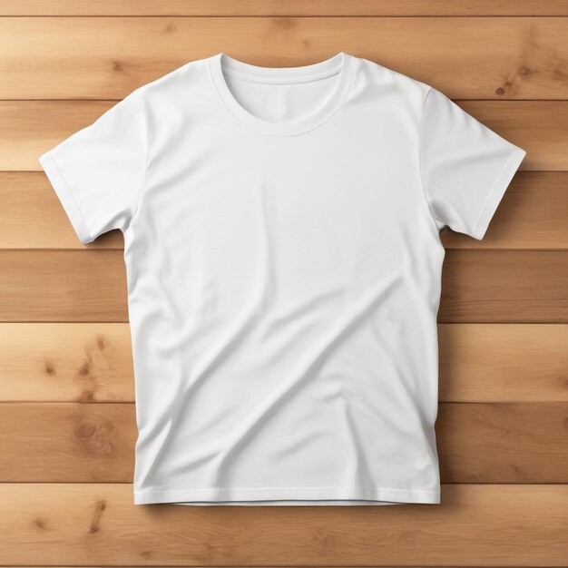 Photo blank white tshirt front