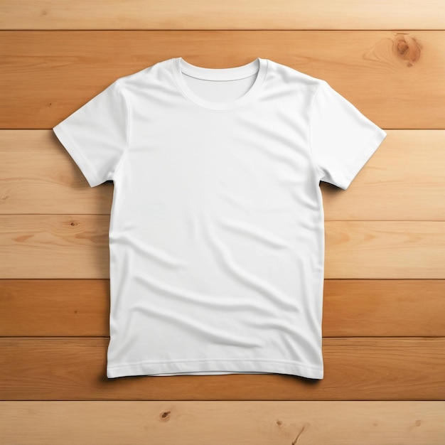 Photo blank white tshirt front