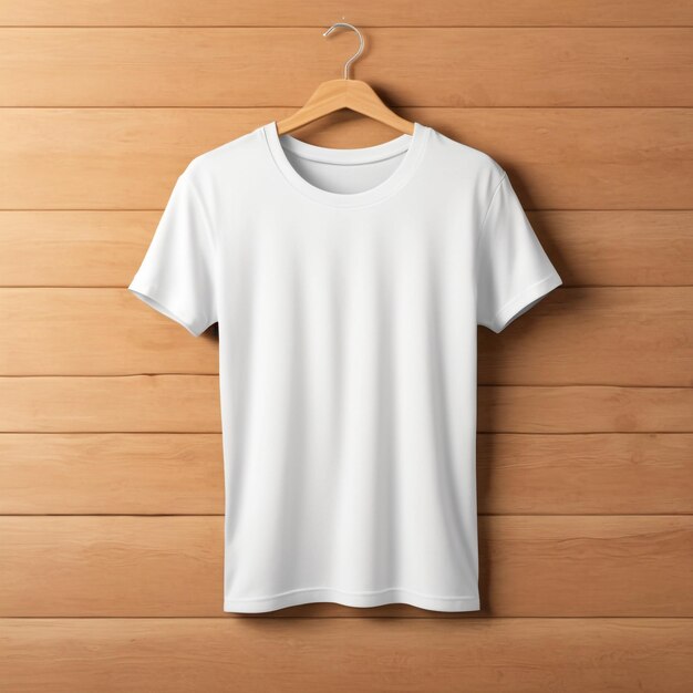 Photo blank white tshirt front