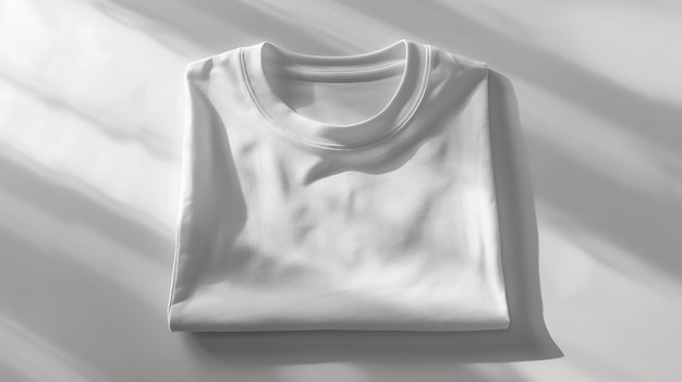 Blank white tshirt mockup on black background