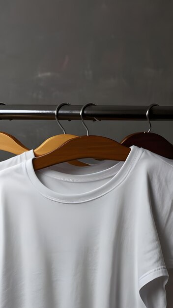 Photo a blank white tshirt mockup