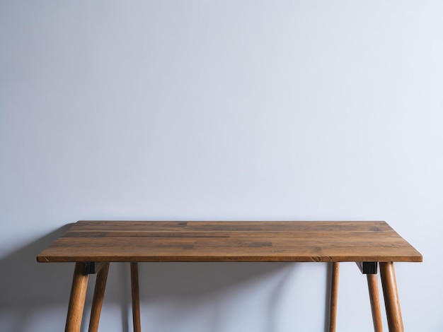 Blank white wooden table texture background used for displaying products and presenting Products