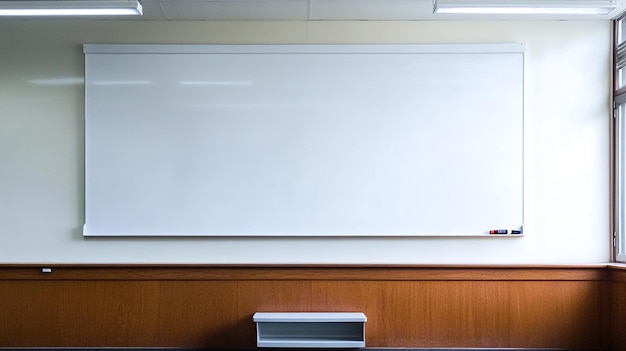 Blank Whiteboard on a Mobile Stand