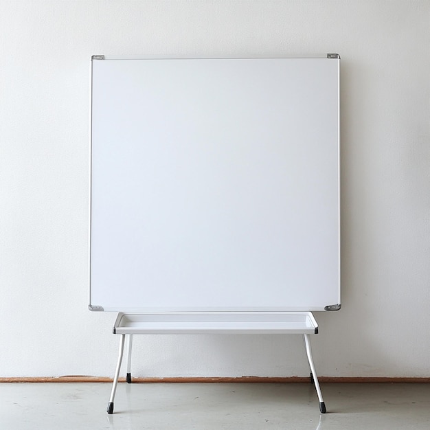 Blank Whiteboard on a Mobile Stand