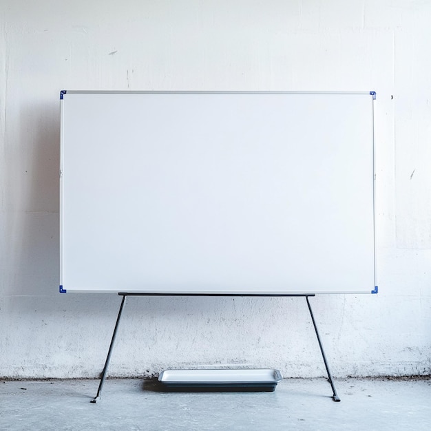 Blank Whiteboard on a Mobile Stand