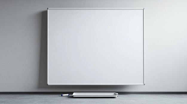 Blank Whiteboard on a Mobile Stand