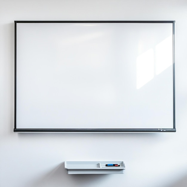 Blank Whiteboard on a Mobile Stand