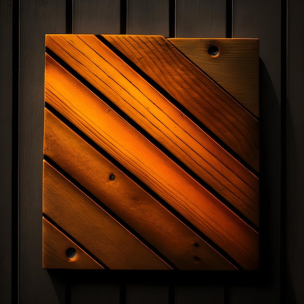 Blank wooden signboard wooden texture generative ai