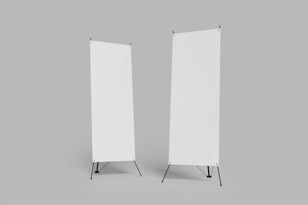 Photo blank x banner mockup