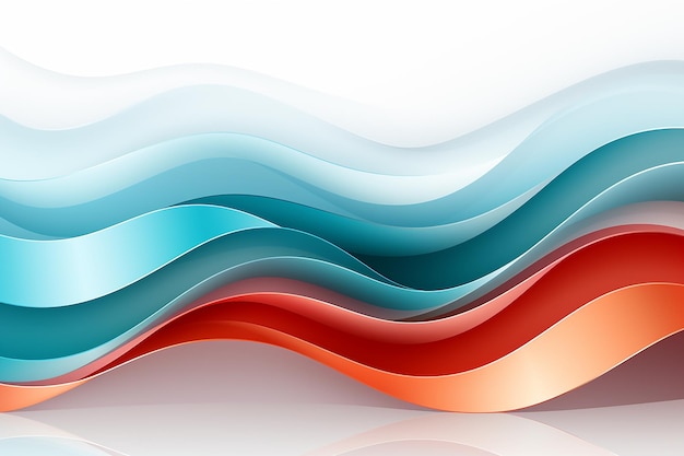 Blissful Brush color wavy abstract wallpaper