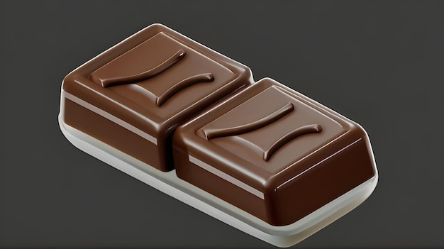 A block of chocolate piece