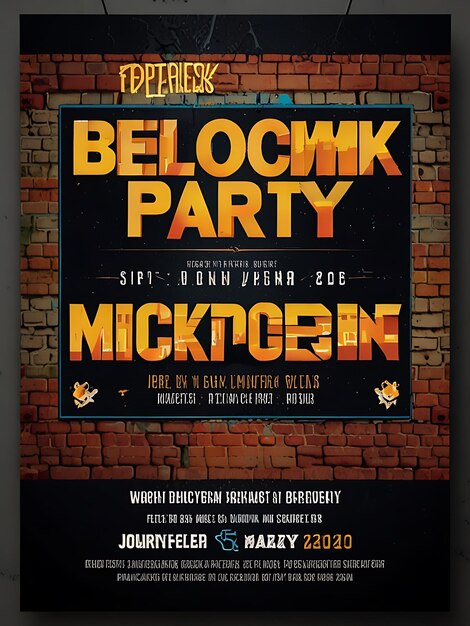 block party flyer