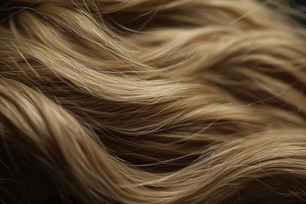 Blonde or light brown human hair texture