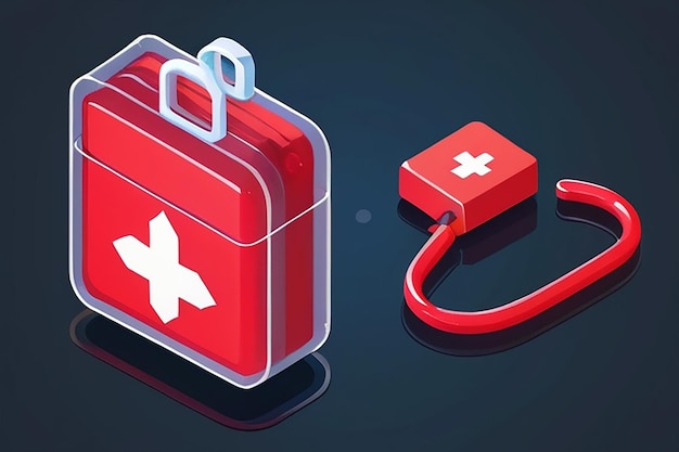 Blood Bag Holder Isometric Icon