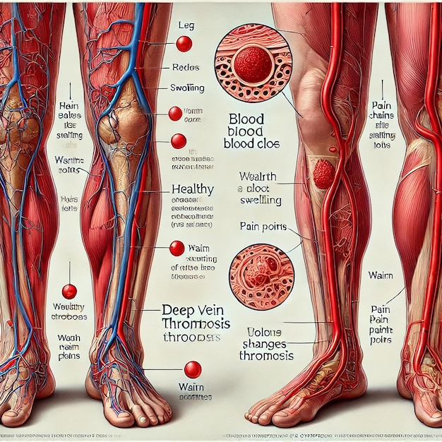 Photo blood clot in leg visual guide to signs and symptoms