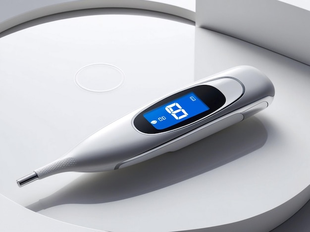 Blood Glucose Meter Measuring Blood Sugar for World Diabetes Day Awareness