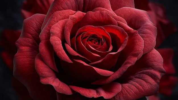 blood red rose flower