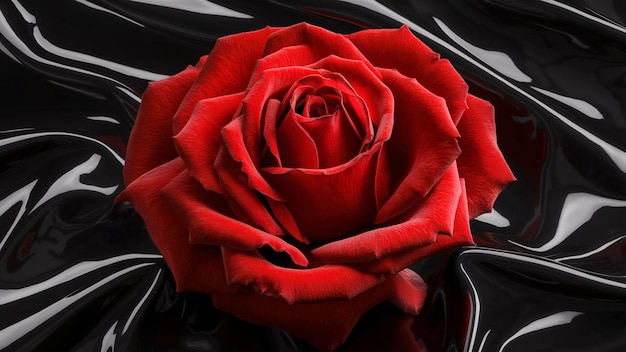 blood red rose flower